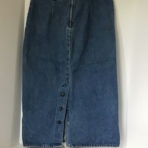 HUNT CLUB LONG DENIM SKIRT SZ. 16